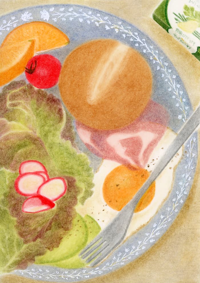 朝食イラスト