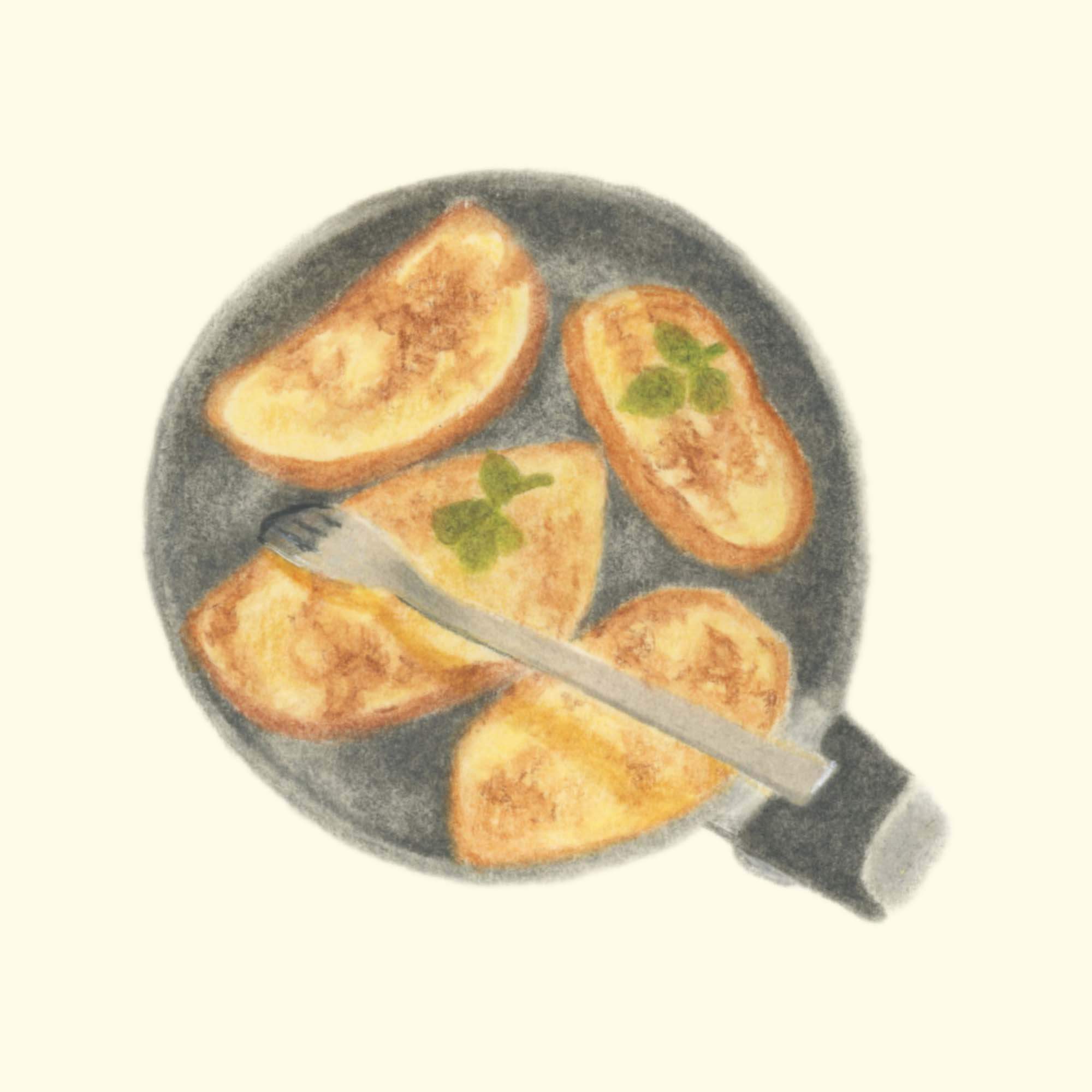 フレンチトーストイラスト