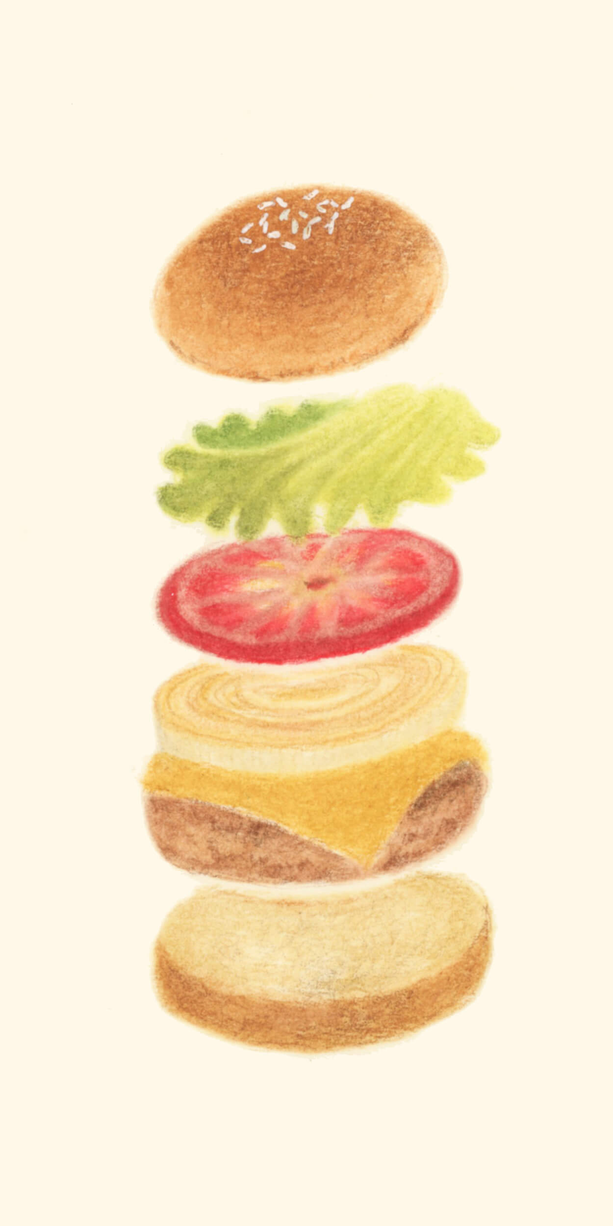 ハンバーガーイラスト