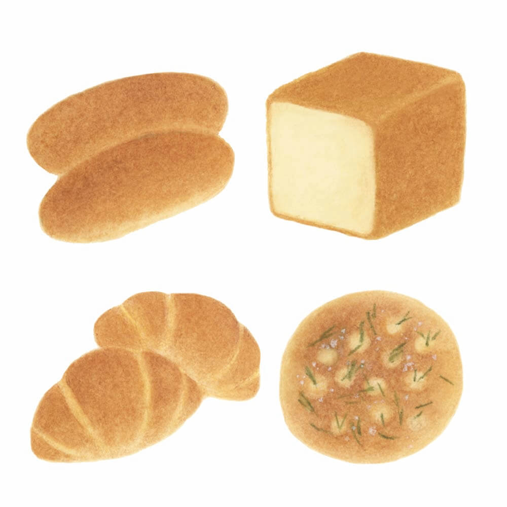 宝島社 「うれしい朝ごはん」イラスト
